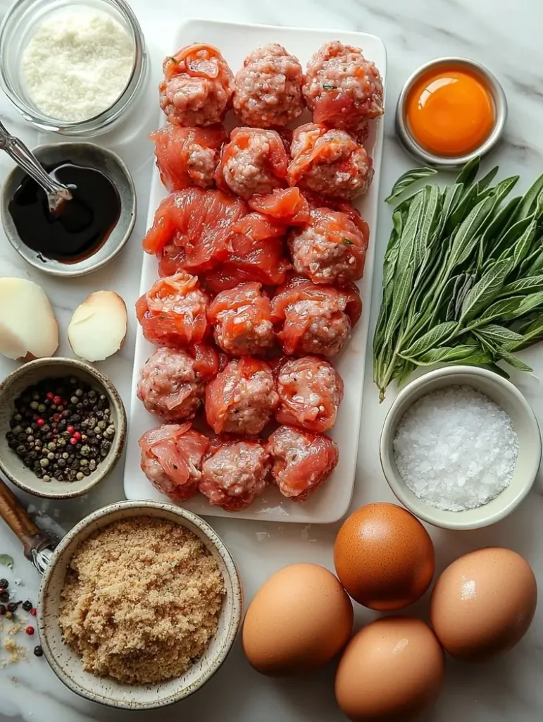 Buffalo chicken meatball ingredients before mixing