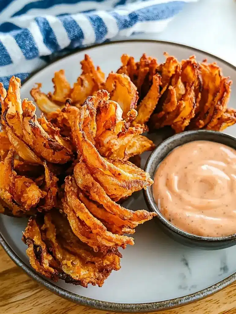 Ingredients for baby blooming onion air fryer recipe