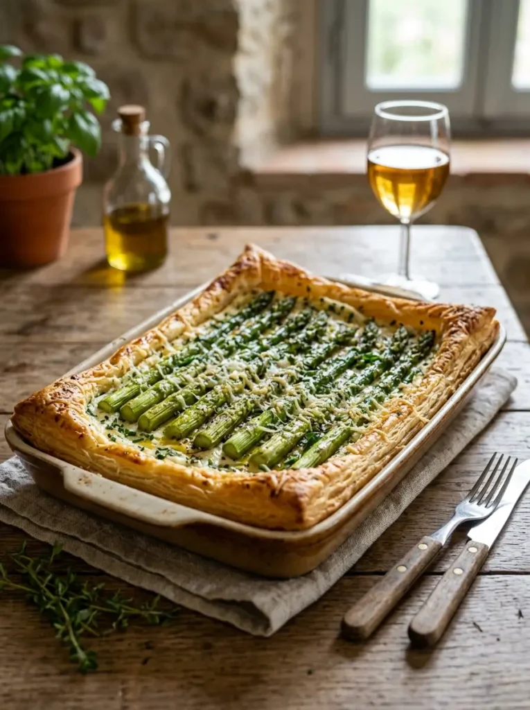 Asparagus Tart Recipe – Easy, Flaky, and Perfectly Fresh 3 asparagus tart recipe with flaky pastry and fresh asparagus