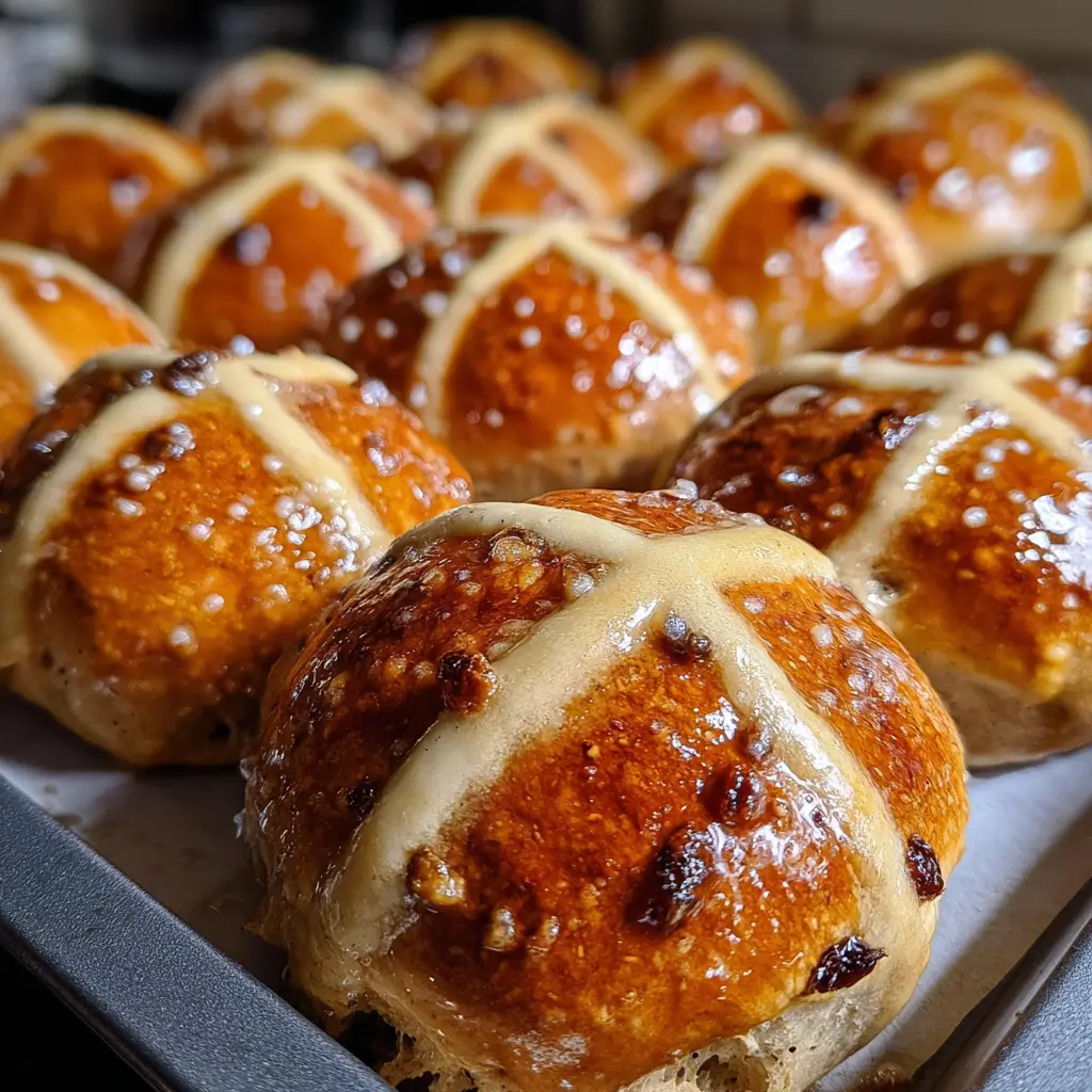 Overnight Hot Cross Buns – Easy Soft Bakery-Style Recipe 3 overnight hot cross buns soft fluffy freshly baked