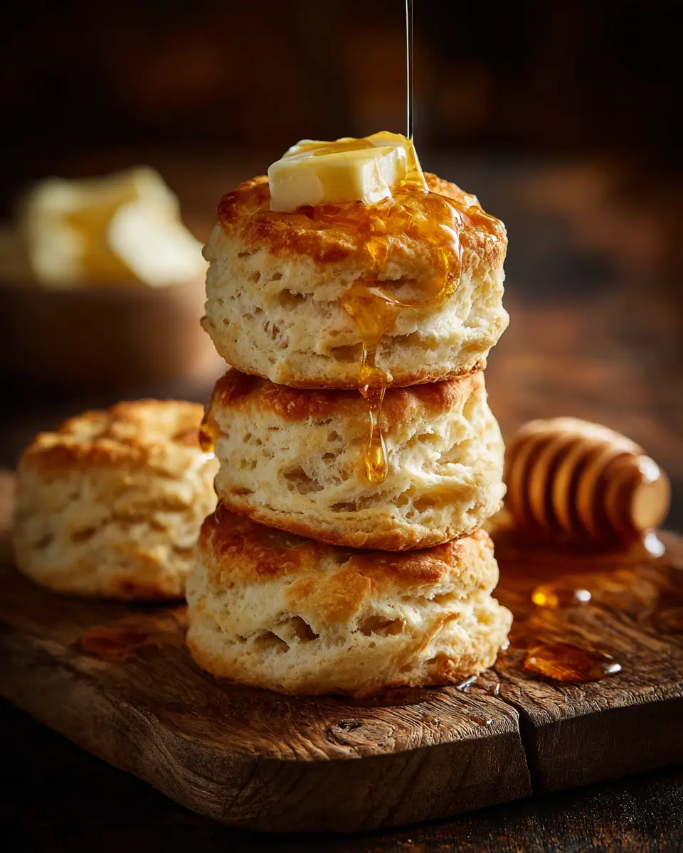 Home 2 Buttermilk Biscuits with honey butter